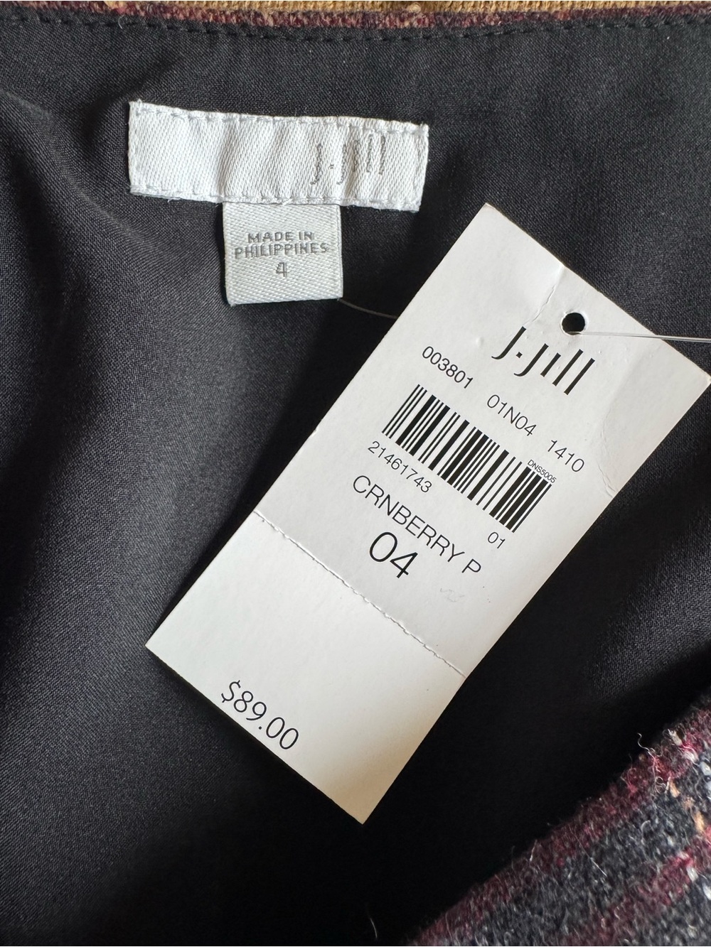 J. Jill Wool Blend Plaid Skirt NWT - Picture 6 of 9